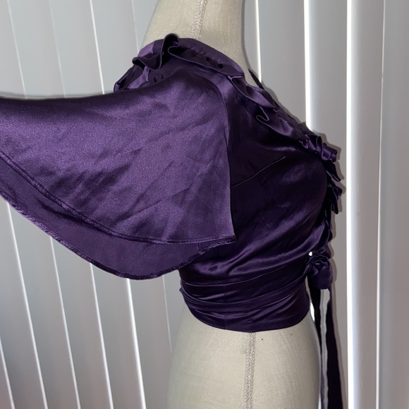 🔴   4/$20.  Vintage-ish Built by Wendy silk blouse - Picture 3 of 11